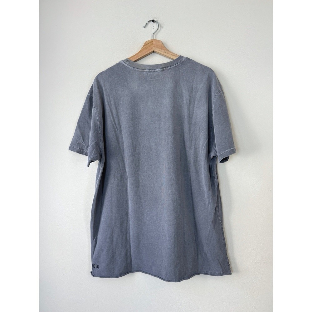 Ksubi Brand Streetwear Logo Faded Gray Tee Shirt - Medium - Picture 3 of 5